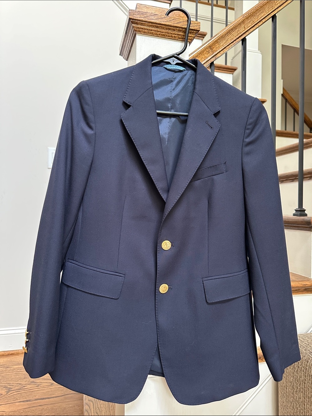 Vineyard Vines Boys' Boathouse Performance Wool Blazer Sportscoat Navy size 16